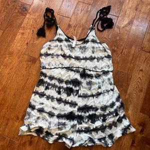 Xhilaration size L tie dye romper